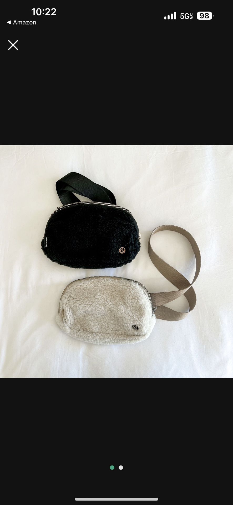 lululemon fleece bags