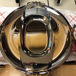 X2 Vintage 1960’s Kromex Serving Trays 