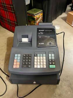 Sharp XE-A206 Electronic Cash Register (No Key - Powers On)