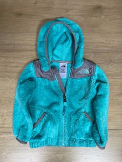 North Face Fleece Zip Up Hoodie Size 12-18 Months