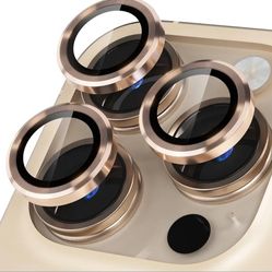 Misea Compatible for iPhone 16 Pro/iPhone 16 Pro Max Camera Lens Protector, Ultra-HD Tempered Glass Camera Cover Screen Protector Metal Individual Rin