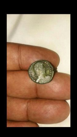 Authentic ancient Roman coin Julius Caesar