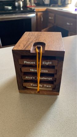 Wooden puzzle box