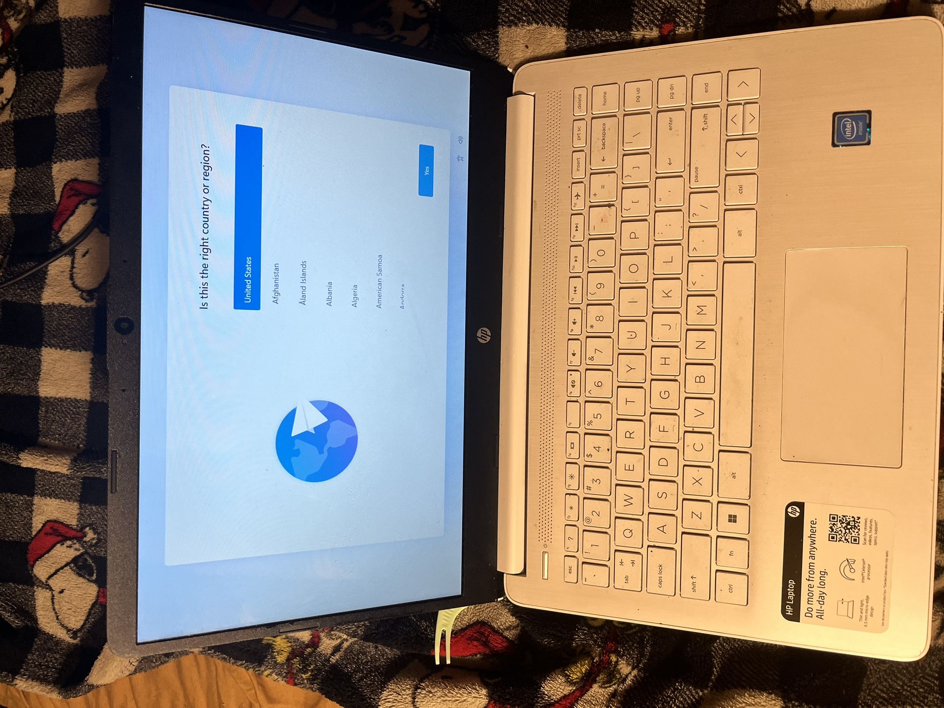 HP Laptop With Charger