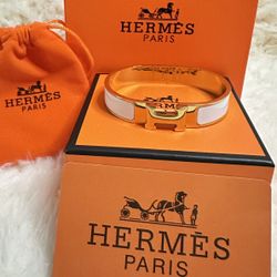 Hermés Gold and White Bracelet 🔥