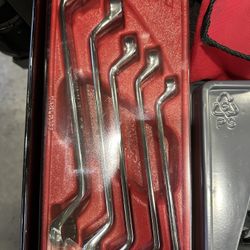 Snap-On SAE Flank Drive With Deep Offset Box wrench Set 5pc