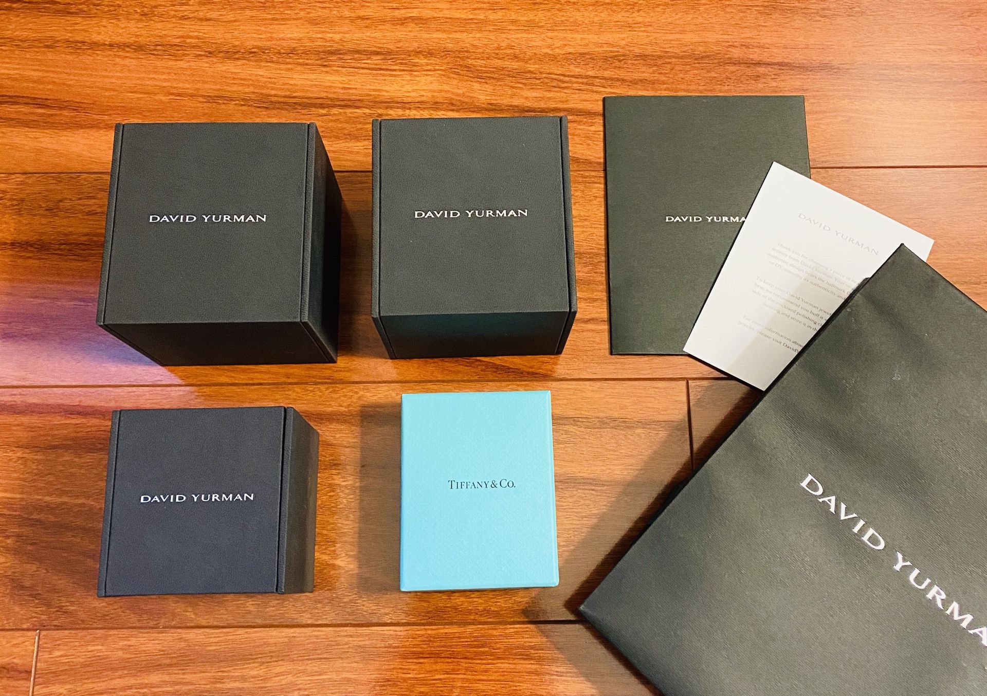 David Yurman & Tiffany Jewelry Boxes (set of 4)