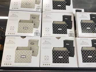 3 piece artisan desk organization set