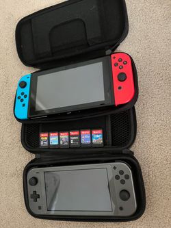 Nintendo Switch + Nintendo Switch Lite + 6 Games