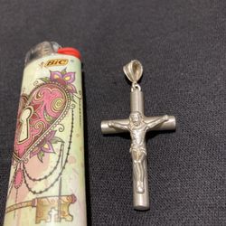 Sterling Silver Jesus Cross Pendant 