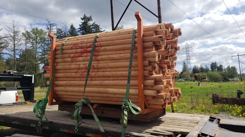 round fence posts