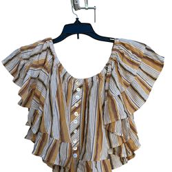 Women’s striped Crop top