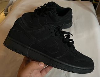 Nike Dunk Low SE (IB6651-001) Triple Black Sneakers Men Size 9 (Pre-Owned) VNDS