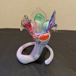 Murano Glass Flower Vase
