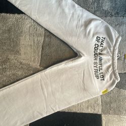 Size Medium White Alocs Sweats 