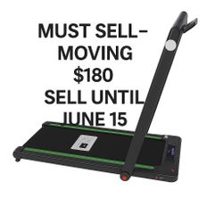 Walking Treadmill – Compact & Quiet – $160 – Must Sell by June 15 