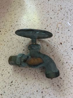 Wrought iron water spigot