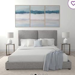 Queen Size Bed Frame With Matress 