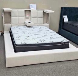 New queen size bed without mattress