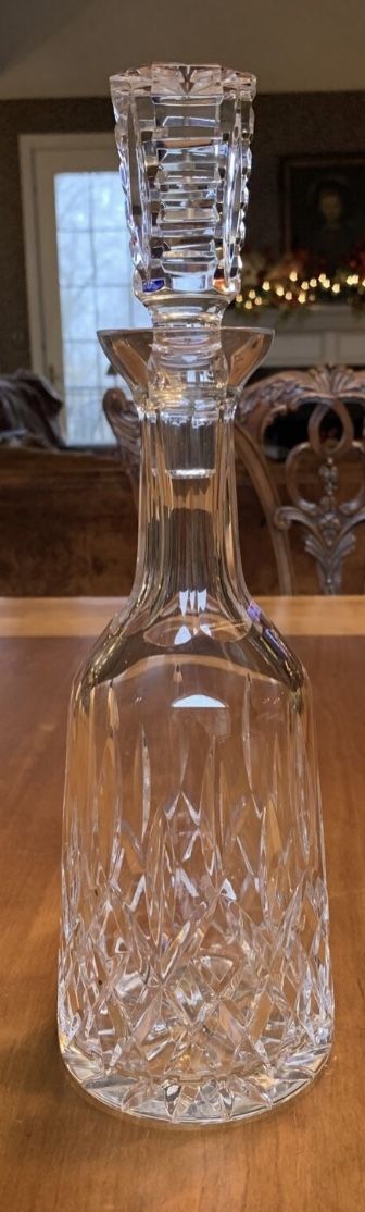 Vintage Waterford Chrystal Lismore Pattern Hand Cut Crystal Wine Decanter