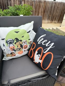 Halloween Outdoor Throw Pillows