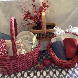 Wicker Baskets - Perfect For 4th Of July Decor! 