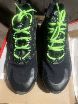 Air Max 270 React SP Black/Black Electric Green Size 8M
