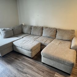 Couch-Sectional and Ottoman