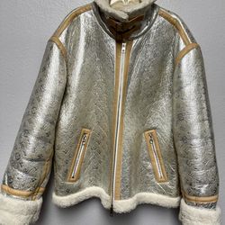 LV Mirror Monogram Silver-tone Jacket size L