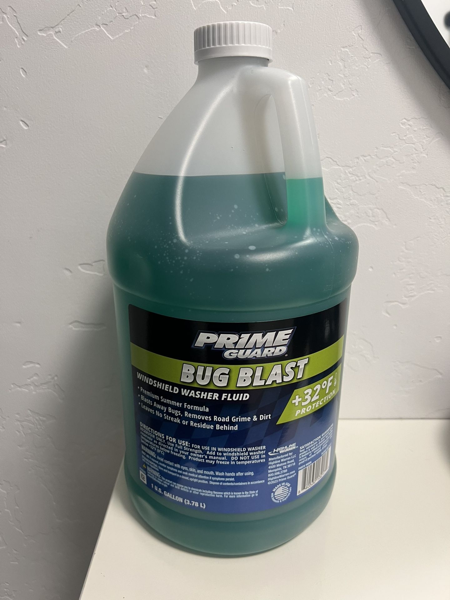 New 1 Gallon Bug Blast Windshield Fluid