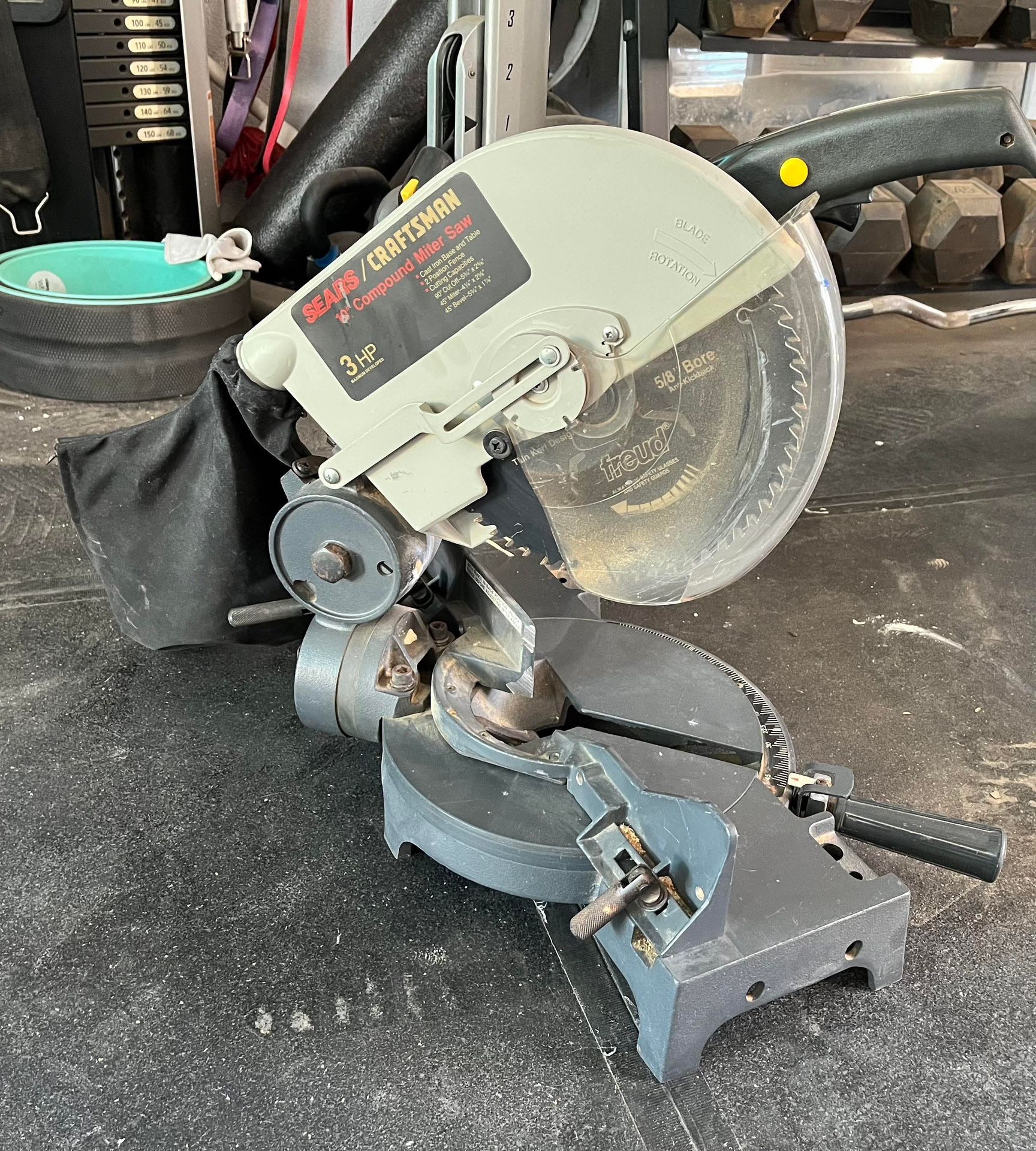 Sears Craftsman 10” Compound 3HP Electric Plug-in Miter Saw