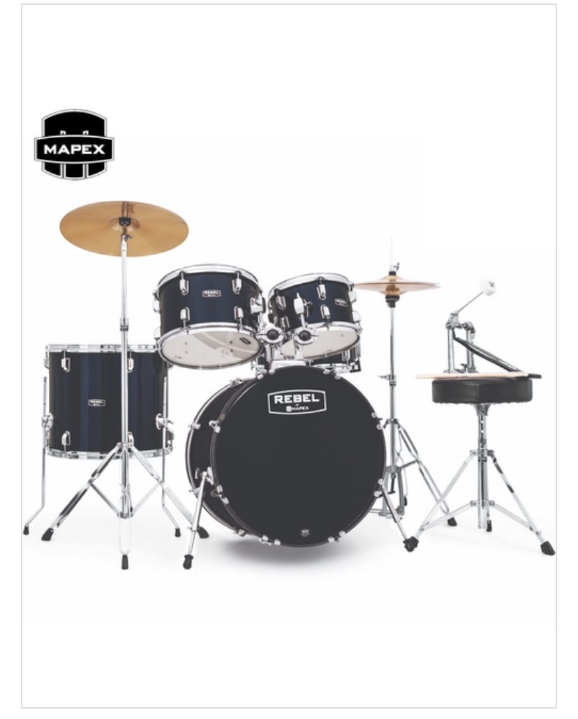 Mapex Rebel RB5044FTC 5 Piece Drum Set