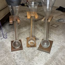 Set of 3 Yard of Ale Beer Glasses (incl. Kappa Alpha Theta Engraved)