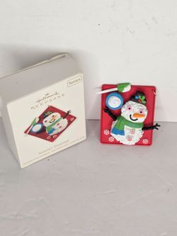 Hallmark Keepsake 2012 Season's Treatings Snowman Cookie Ornament Series 4