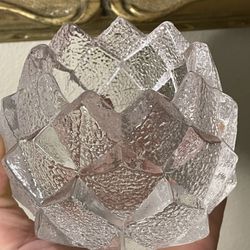 Orrefors Artichoke Crystal  Candle  Holder / Crystal  Firefly Nimbus 3 1/2” base , weights  a little  under 2 lbs.