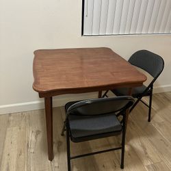 Table - Foldable With Folding Chairs