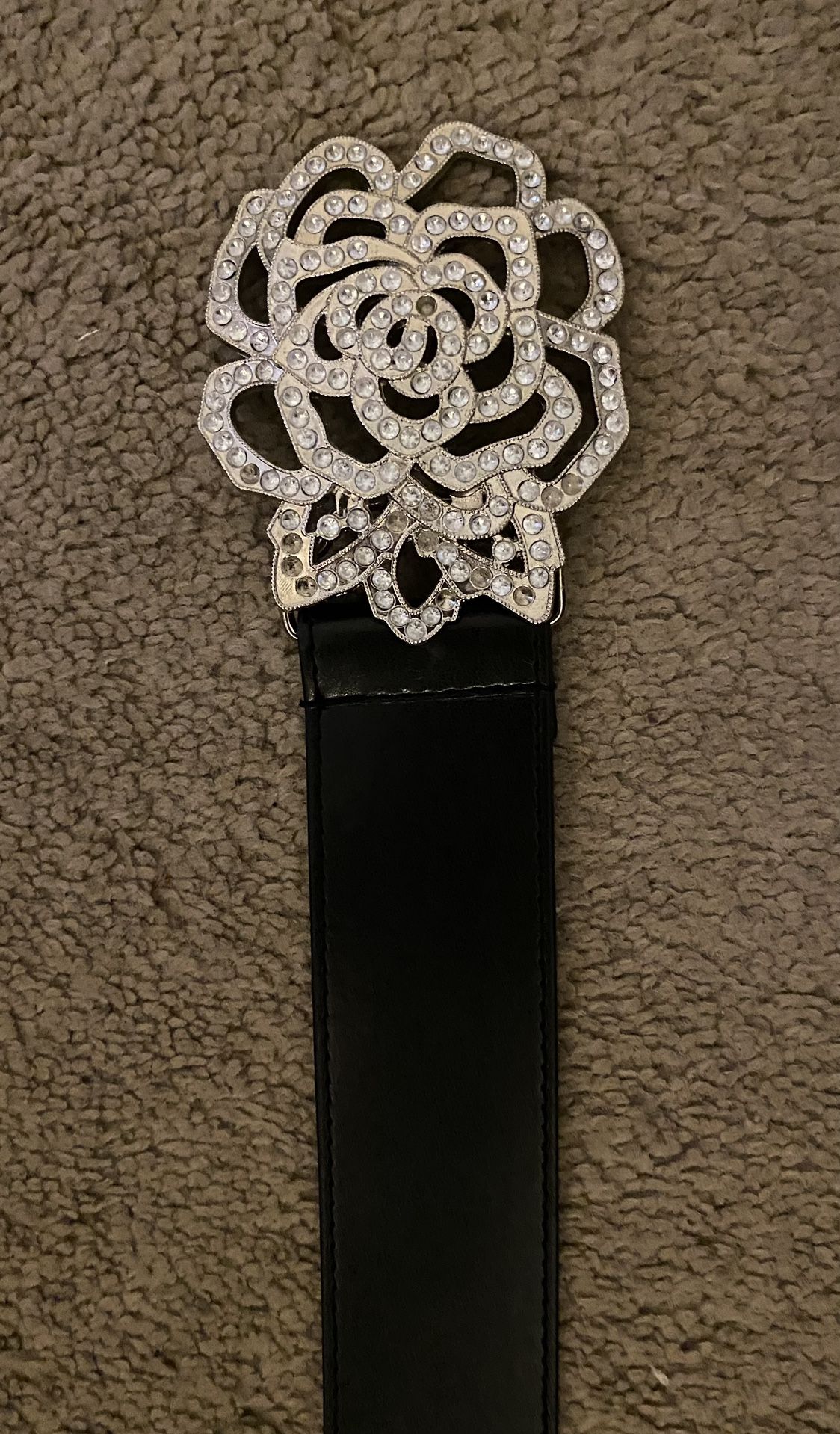 BRAND NEW Black Bling Belt Bucle