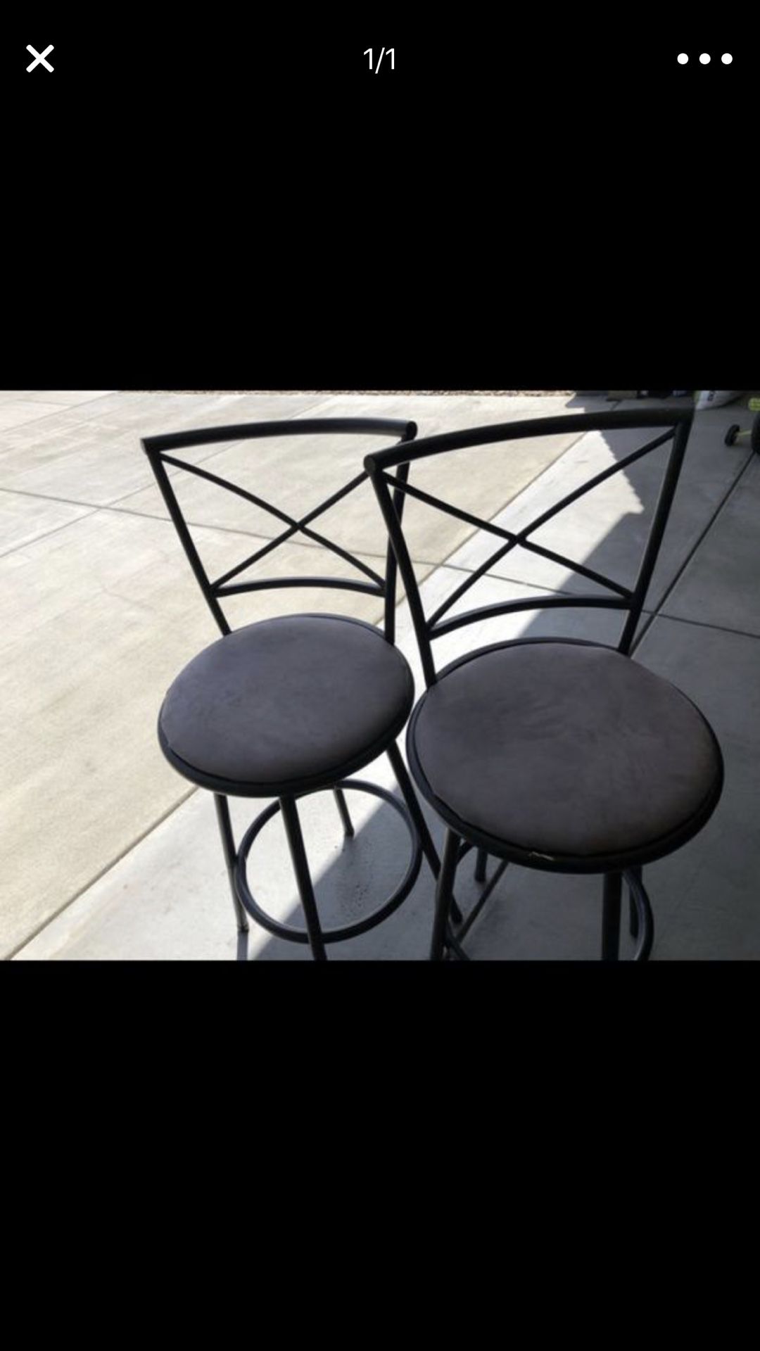 Grey bar stools