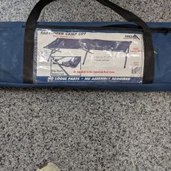 Easy Open Camp Cot. City Of Orange. $25