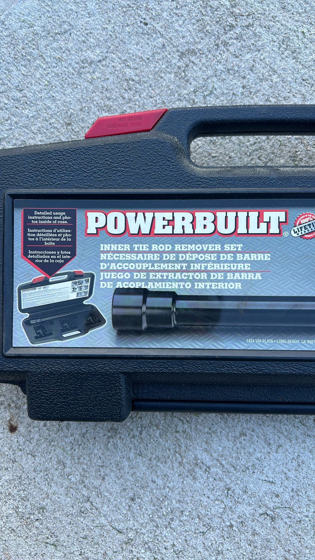 Power built tie Rod Removal Tool Set
