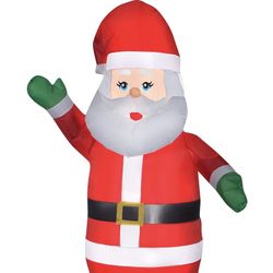 Huge 7 Ft Santa Claus Waving Airblown Inflatable Porch Yard Decor New 7ft