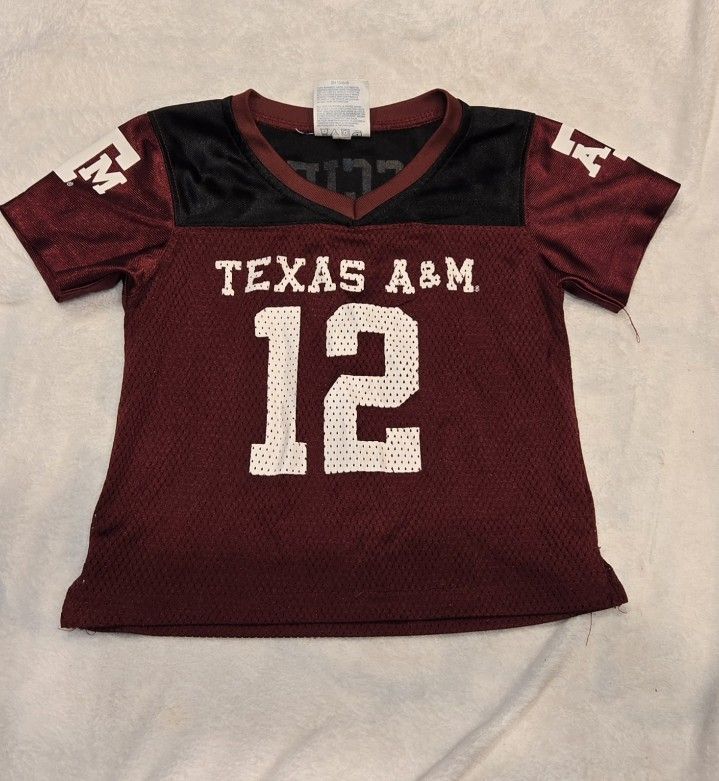 Rivalry Threads Texas A&M Aggies Jersey Size 2T 