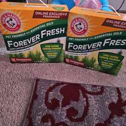 2 Boxes Cat Litter $12