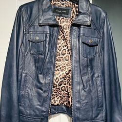 Blue Leather Jacket 