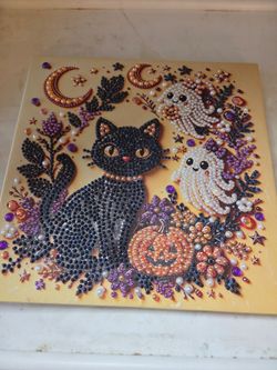 Halloween Diamond Painting Art on Canvas