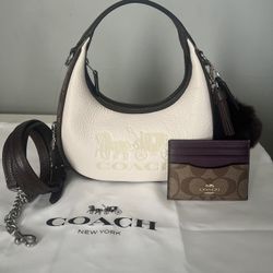 Coach CARMEN MINI CROSSBODY IN SIGNATURE COLORBLOCK AND CARD HOLDER