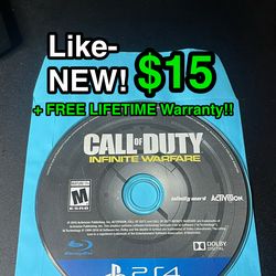 🎮 Like-NEW PS4 Call of Duty Infinite Warfare Disc 🔥