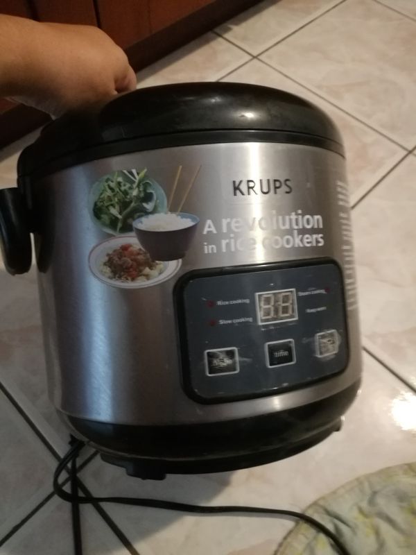 Krups FDH212 Automatic Rice Cooker with Slow Cooker and Steamer, 10Cup