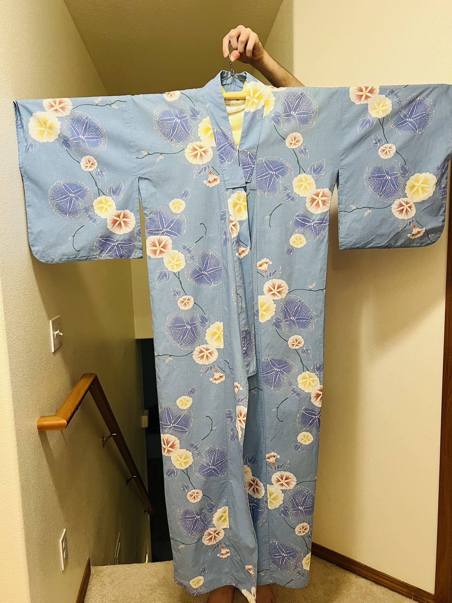 Japanese Yukata (Casual Summer Kimono) & Obi