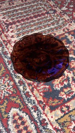 Hazel-Atlas Amethyst Newport (Hairpin) Glass